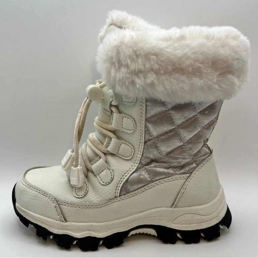 3/$30 HOBIBEAR girls Snow Boots Waterproof Slip Resistant Anti-Slip Cold Weather